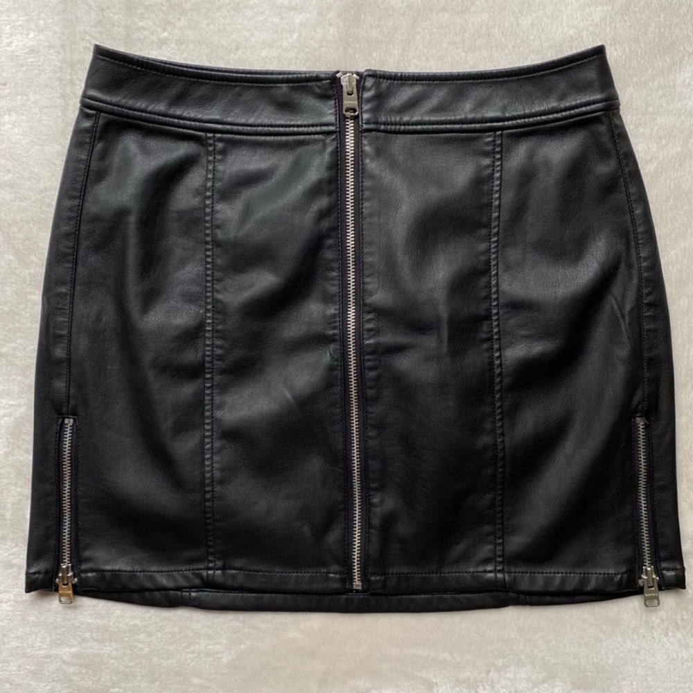 Express Faux Leather Mini Skirt